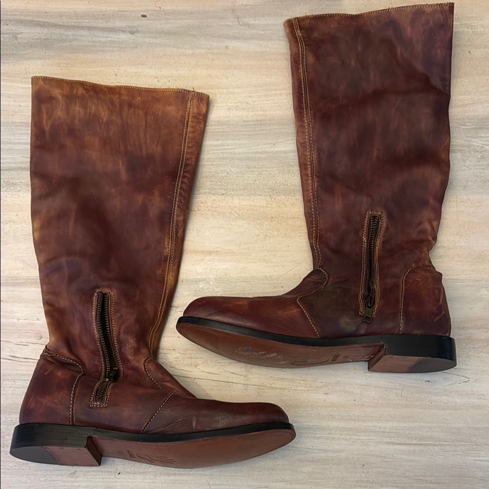 Anouk Brown Leather Boots